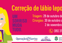 21ª Operação Sorriso: Mutirão de cirurgias labiopalatinas será realizado em Fortaleza